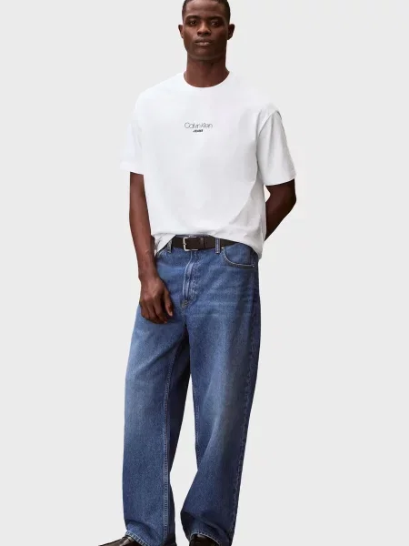Графічний футболка Calvin Klein Jeans біла