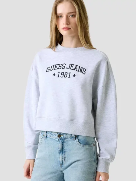 Світшот Guess Jeans сірий