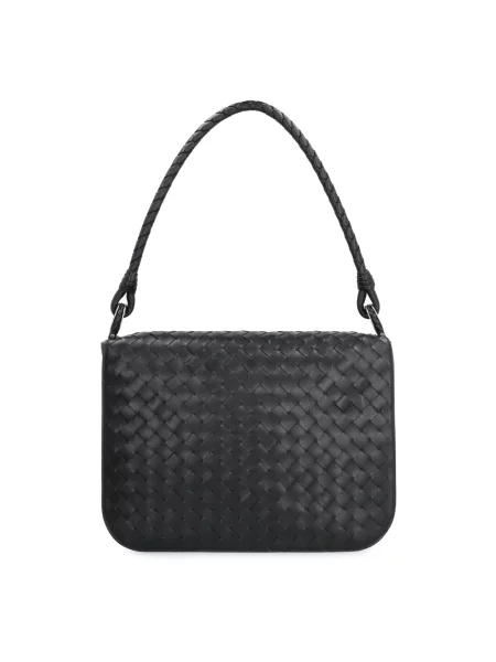 Torba Bottega Veneta skórzana czarna