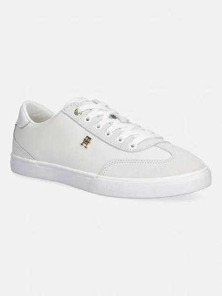 Tommy Hilfiger Sneakers Th Chic Low Vulc Crem alb