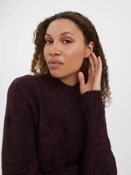 VERO MODA Pulover Lefile robida vijolična