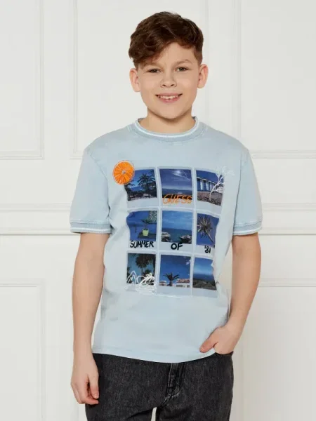 Guess Póló Regular Fit kék