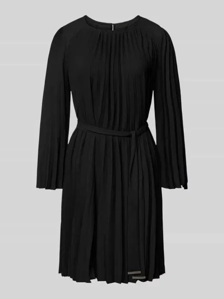 Sukienka mini z plisami Dkny czarna