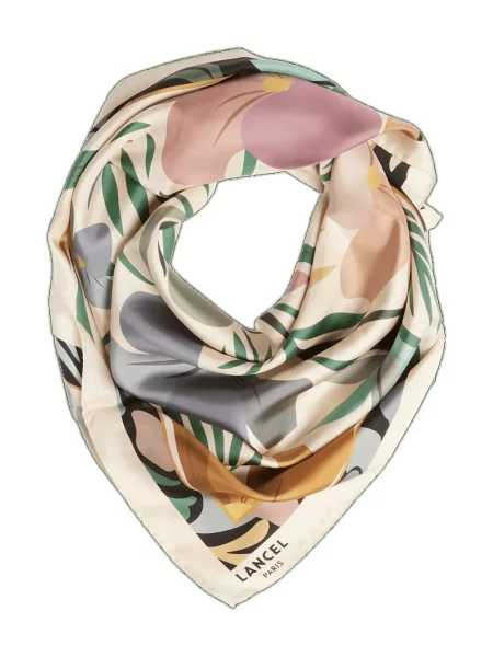 Fular Lancel cu imagine verde