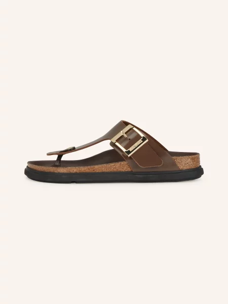 Birkenstock Prstové Ponožky Gizeh tmavě hnědá