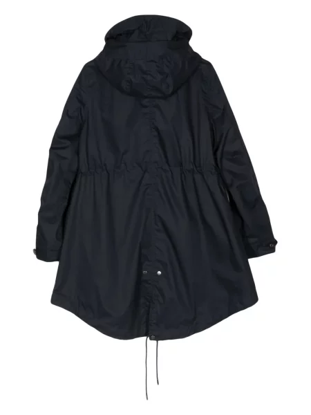 Juosmuo parka Woolrich su gobtuvu juoda