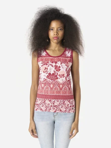 KOROSHI Tricou roșu alb