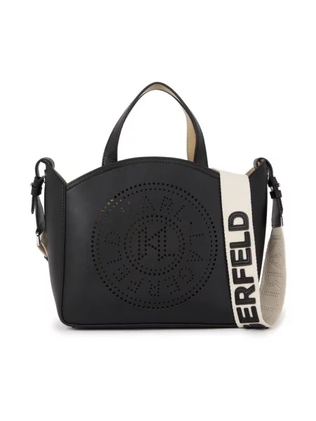 Shopperka Karl Lagerfeld z logo czarna