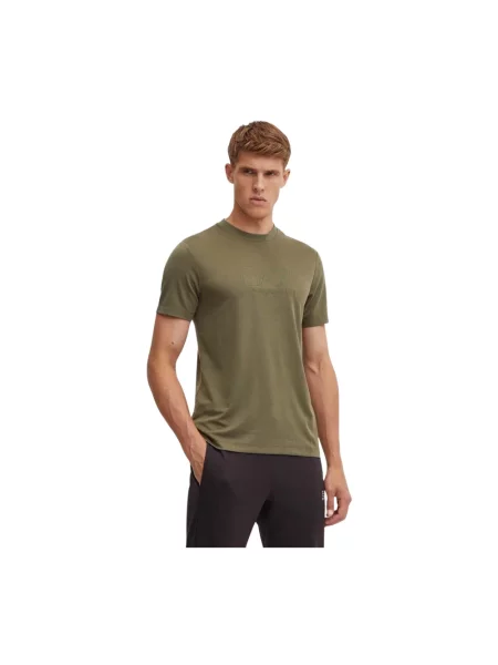 Emporio Armani t-shirt z aplikacją zielony