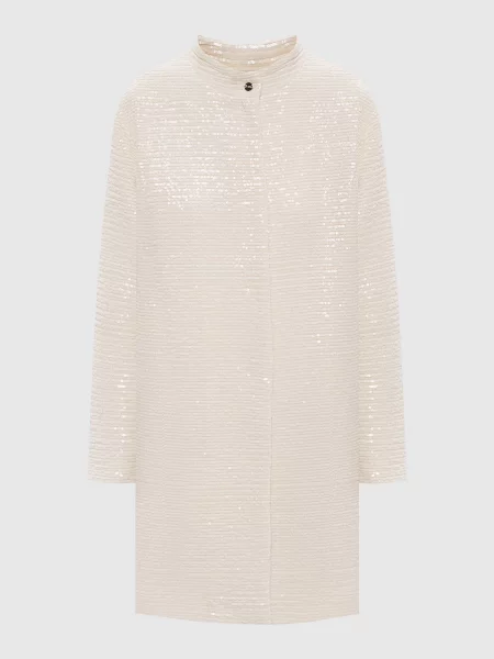 Пальто в паєтки Herno бежеве