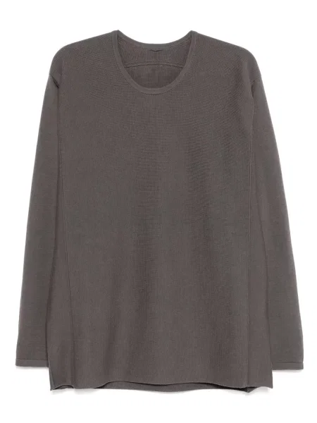 Пуловер Label Under Construction с кръгло деколте сиво