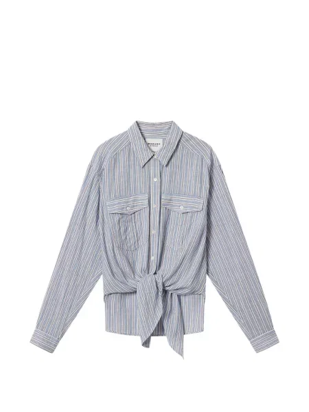 Koszula Marant Etoile w paski niebieska