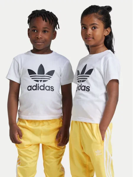 Adidas T-Shirt adicolor Trefoil λευκό