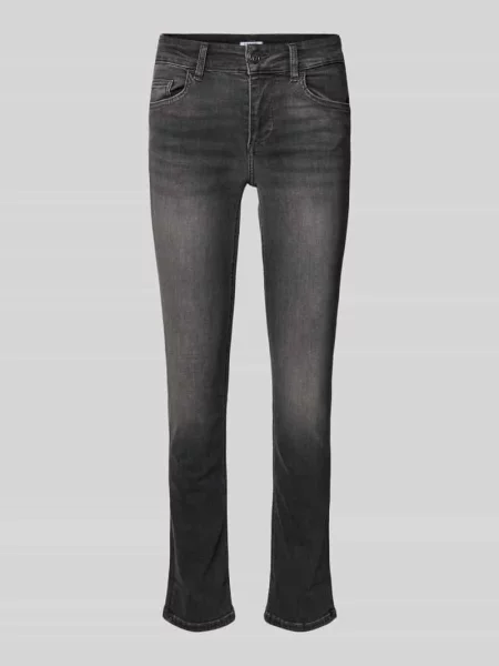 Jeansy o kroju skinny fit z 5 model ‘MONROE’ Liu Jo White czarne