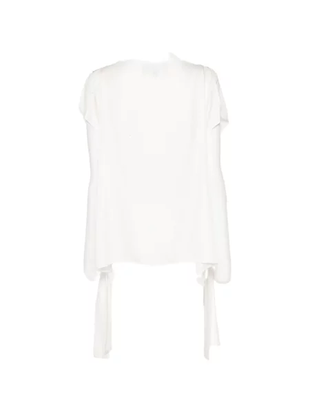 Top Cynthia Rowley cu legături alb