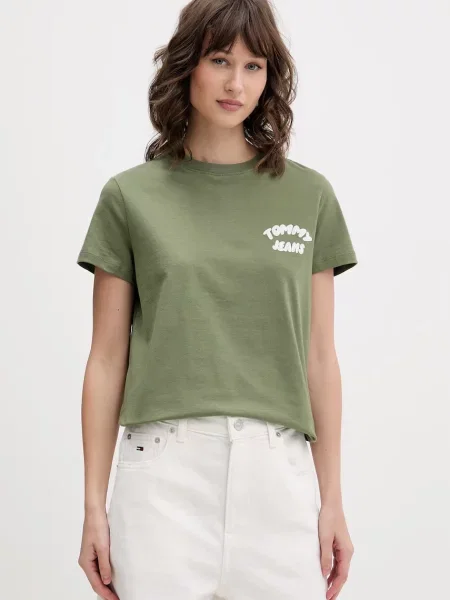 Tommy Jeans tričko zelené