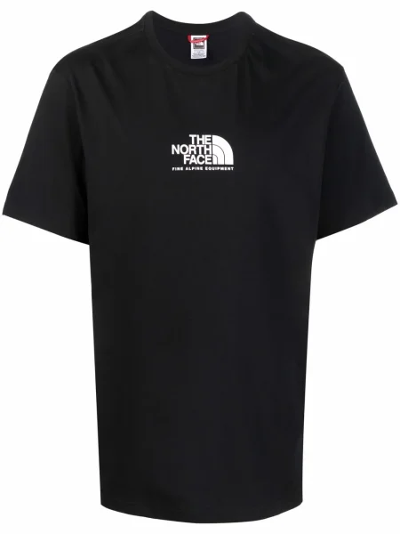 Scurt tricou The North Face cu imagine negru