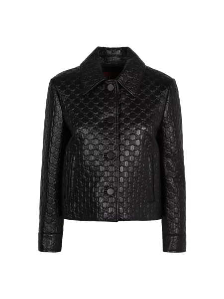 Kurtka skórzana Gucci czarna