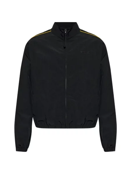 Geacă Moschino cu guler de stand-up negru
