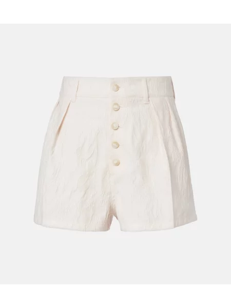 Pantaloni scurți Etro din jacard alb