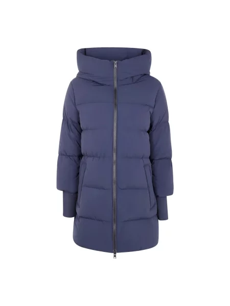 Woolrich Płaszcz Puchowy blau niebieski