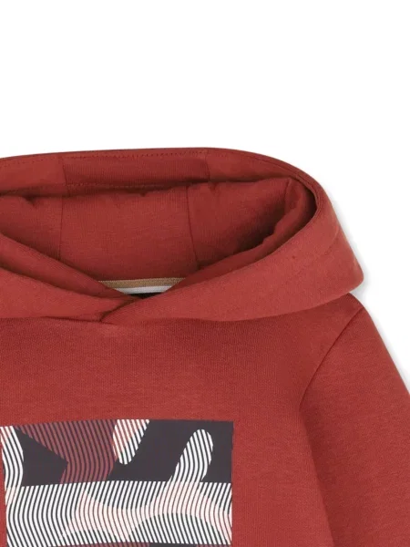 Bluza z kapturem dziecięca Bosswear czerwona