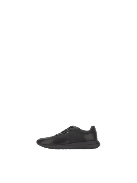 Sneakersy Boss skórzane czarne