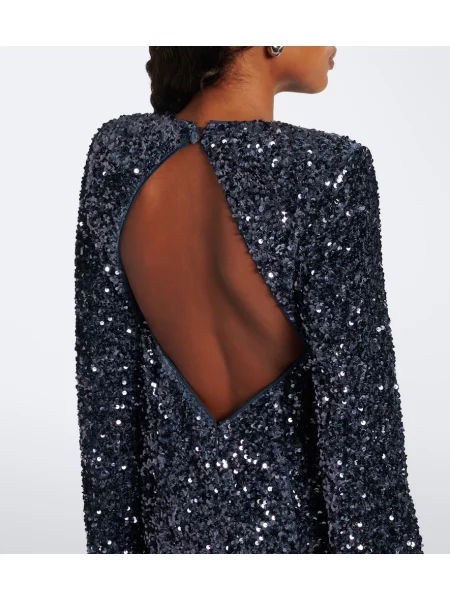 Rochie Alemais cu spatele deschis albastru