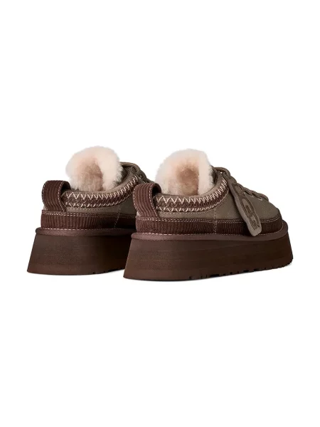 Замшевые тапочки Ugg на шнуровке