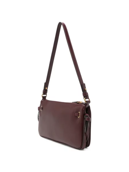 Geantă shopper Chloé din piele roșu