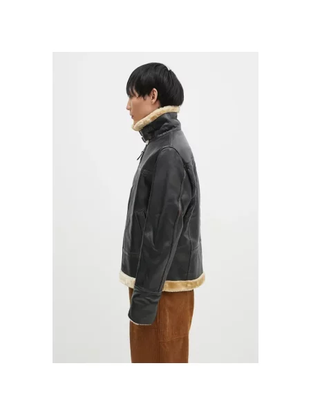 Kurtka skórzana Alpha Industries brązowa