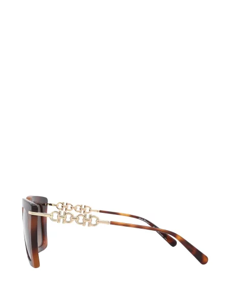 Ochelari de soare pătrați Ferragamo maro