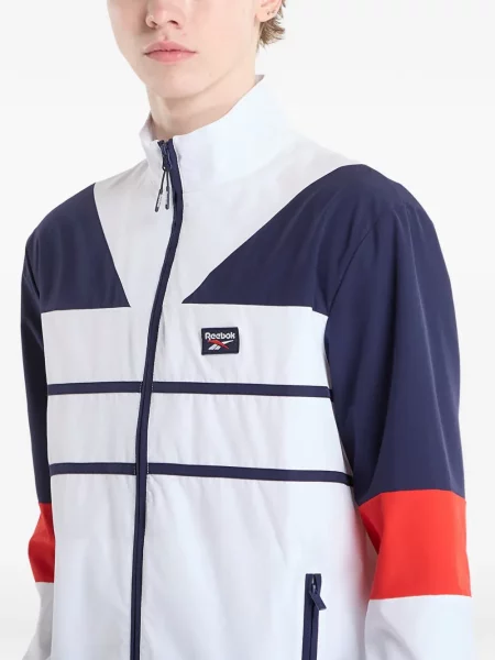 Geacă Reebok alergare cu autograf alb