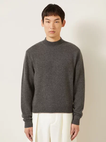 Jacquemus Kašmírový Svetr La Maille Cachemire tmavě šedá