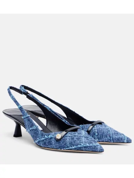 Pantofi cu toc Jimmy Choo slingback albastru