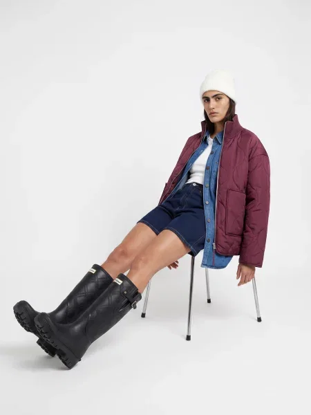 JJXX Přechodná bunda JXSERENA vínově červená