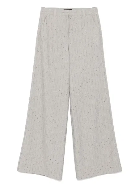 Pantaloni Maje cu dungi gri