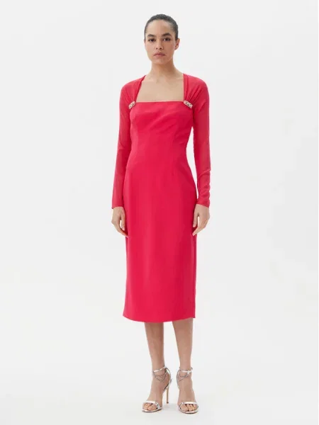 Cocktail obleka Luisa Spagnoli rdeča