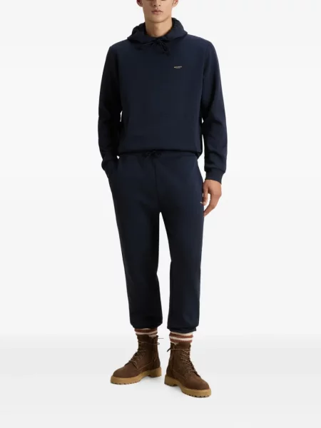 Haftowany spodnie sportowe Woolrich niebieski
