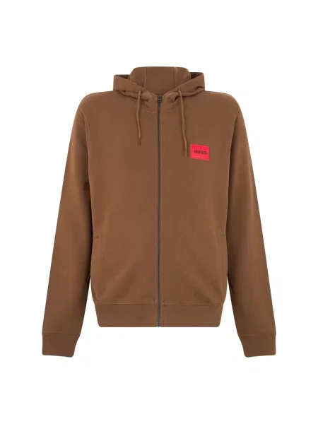 Bluza rozpinana Boss brązowa