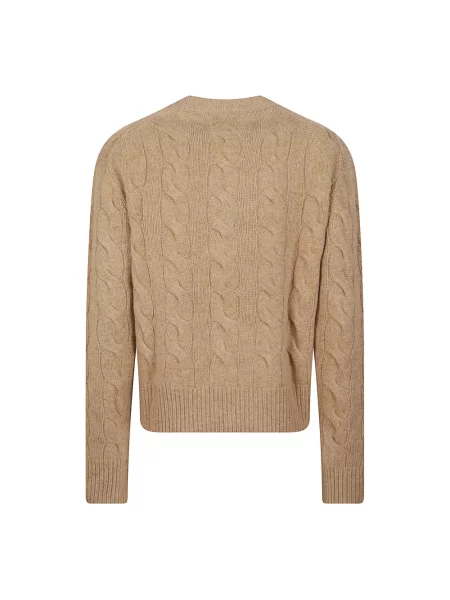 Sweter Polo Ralph Lauren z długim rękawem brązowy