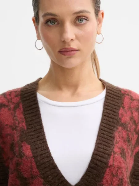Мохеровий светр United Colors Of Benetton коричневий