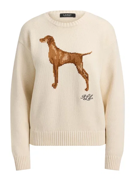 Lauren Ralph Lauren Petite Pulover deschis / maro / maro deschis bej