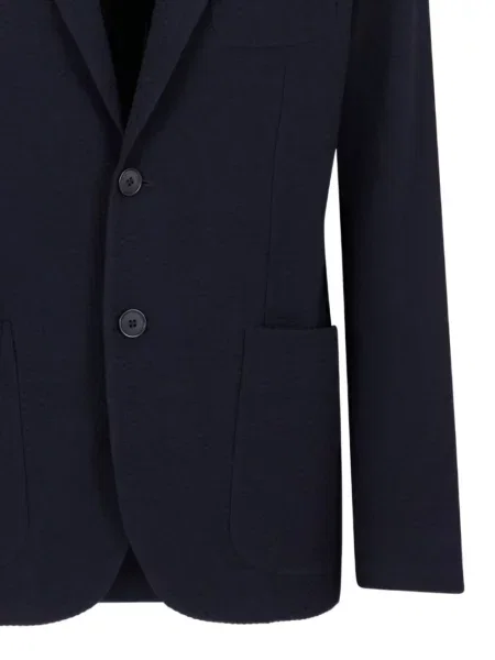 Lung sacou Giorgio Armani albastru