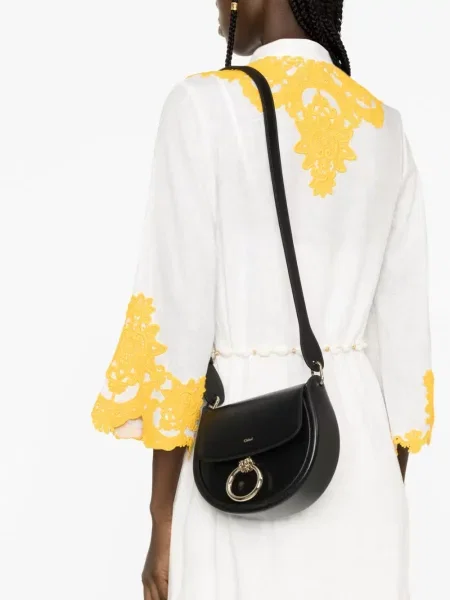 Geanta crossbody Chloé din piele negru