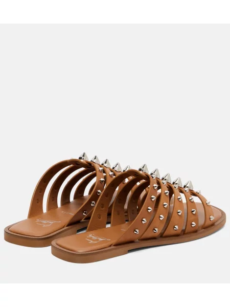 Sandale Christian Louboutin din piele maro
