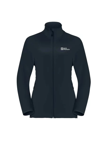 Kurtka polarowa sportowa Jack Wolfskin BAISELBERG FZ czarna