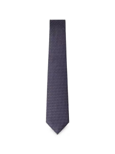 Cravată Hackett London de mătase cu imprimeu geometric albastru