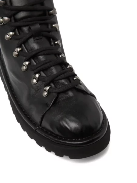 Botine Marsell cu șireturi din piele negru
