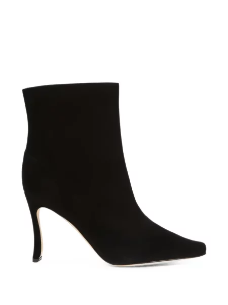 Cizme scurte Manolo Blahnik din piele de căprioară negru